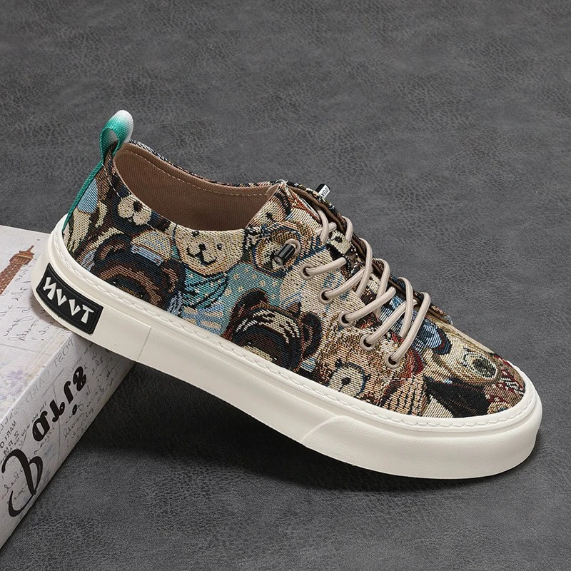 HARLEY SASI/哈雷萨斯夏季透气男士运动时尚鞋子休闲时尚帆布鞋男