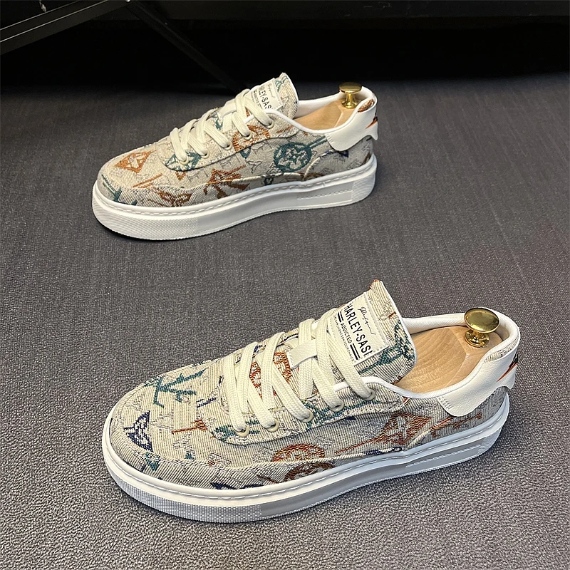 HARLEY SASI/哈雷萨斯男士帆布鞋低帮夏季透气时尚百搭潮流潮鞋男