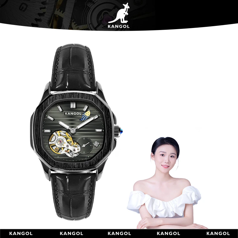 【秋波专属】坎戈尔袋鼠时尚百搭气质机械表女款k158