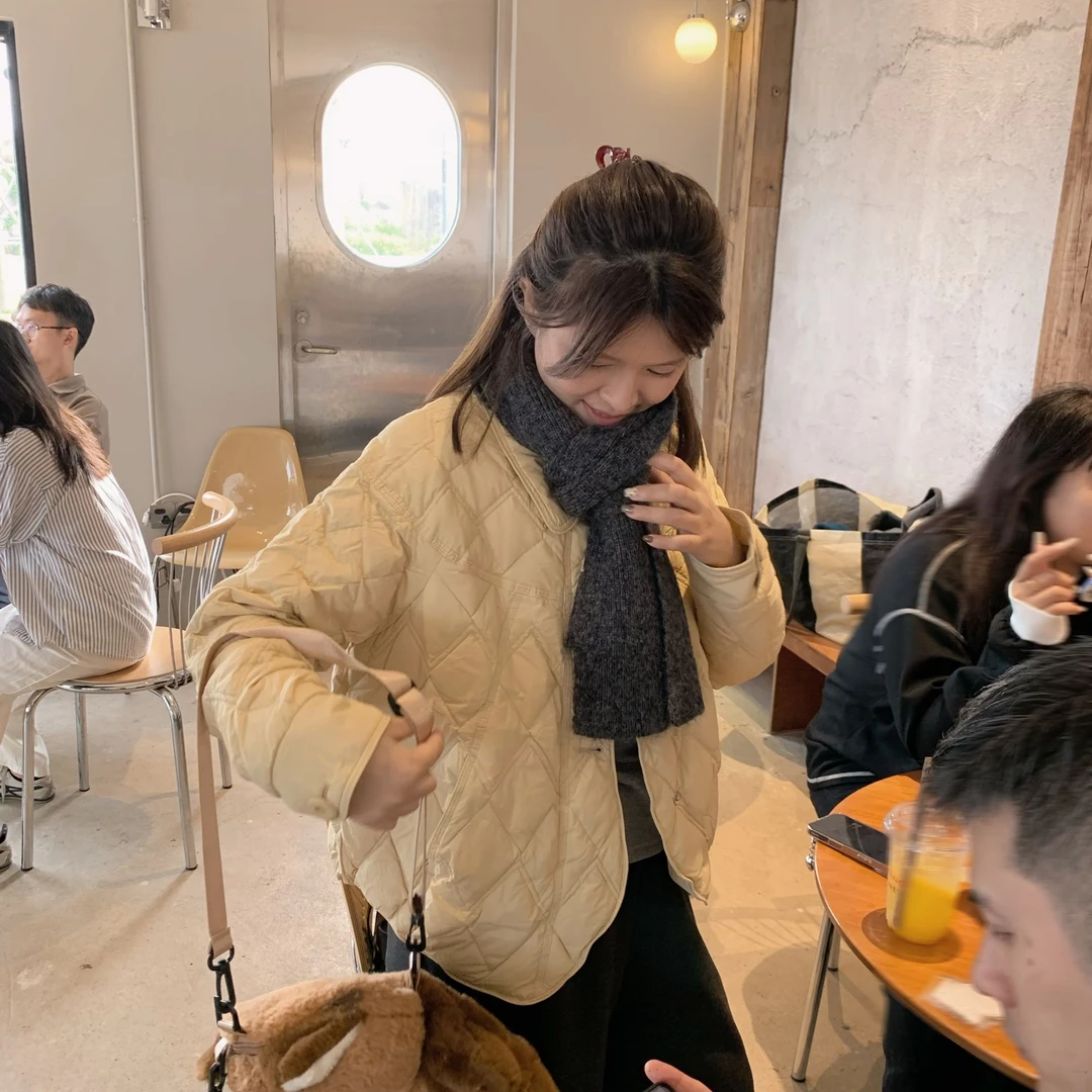 漫姐的店【软心奶酪】秋冬季百搭90白鸭绒慵懒宽松显瘦气质轻羽绒服