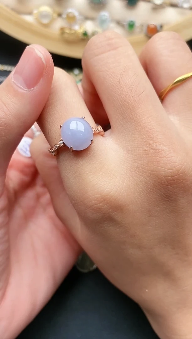 【闪购商品】翡翠戒指银S925镶嵌1111111+4