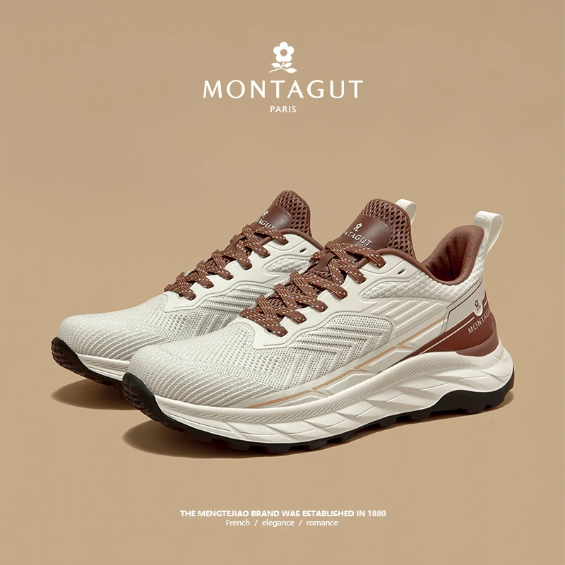 梦特娇/Montagut男士秋冬时尚休闲百搭户外跑步轻便潮流缓震男鞋