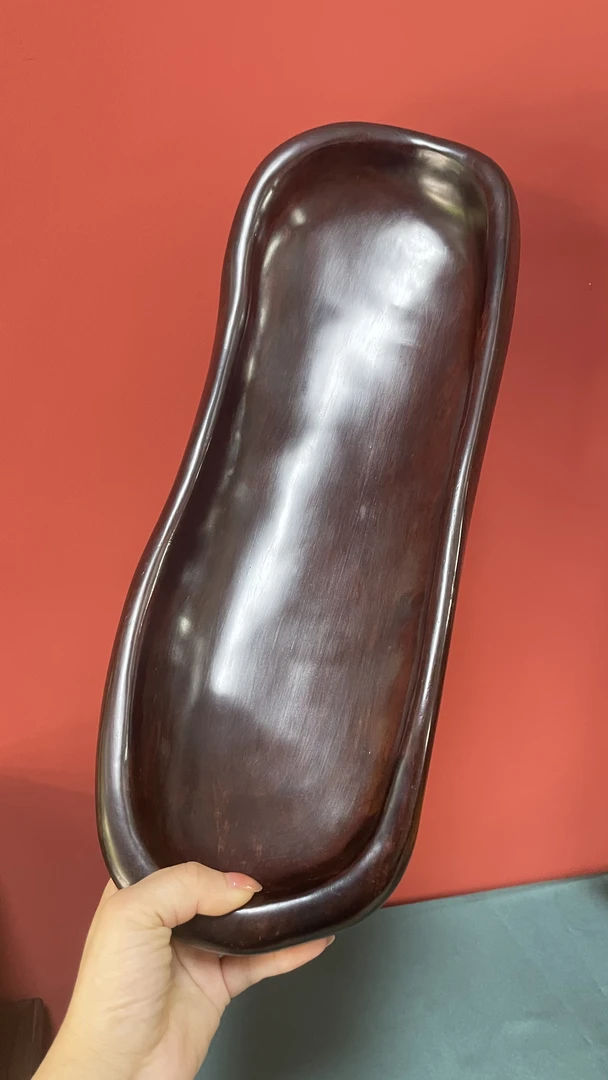 老挝酸枝根雕果盘交趾黄檀老料