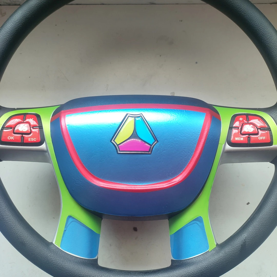 重汽汕德卡T5G TX T7方向盘立体标装饰