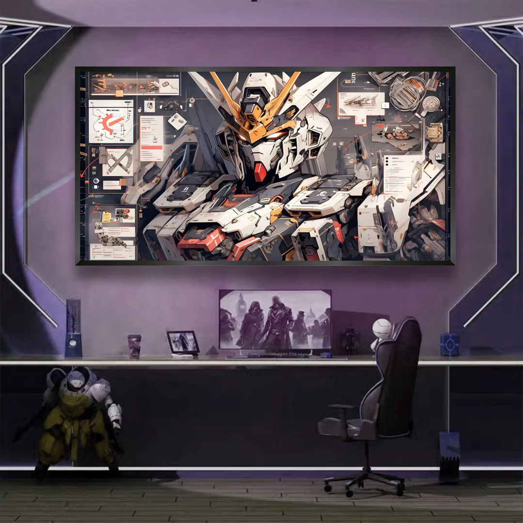 PVC《高达》动漫装饰画儿童房卡通壁画40*80