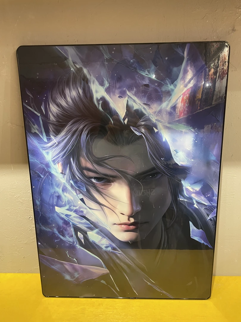 《斗破苍穹》萧炎挂画pvc儿童房装饰画床头画动漫家居漫画40*60