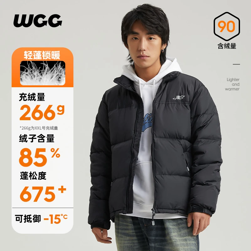 WCC x JRs 冬季新款蓬松加厚羽绒服男防风保暖休闲运动外套