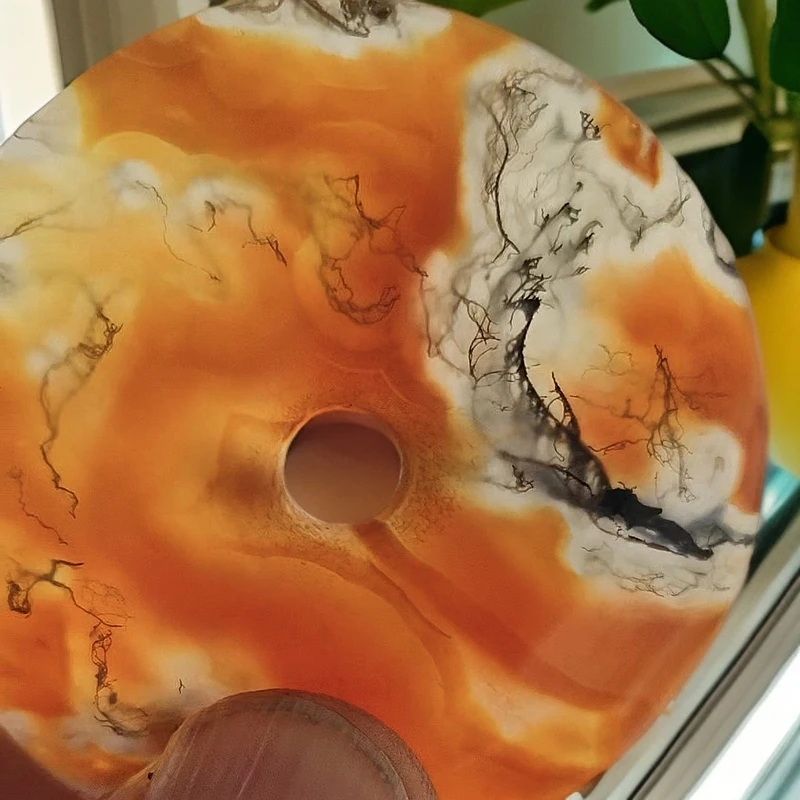 玛瑙/水草玛瑙平安扣/平平安安/