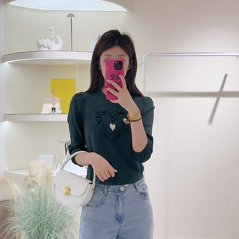 Lagogo/拉谷谷LAGOGO拉谷谷专柜专柜新款墨绿色套头毛衣款