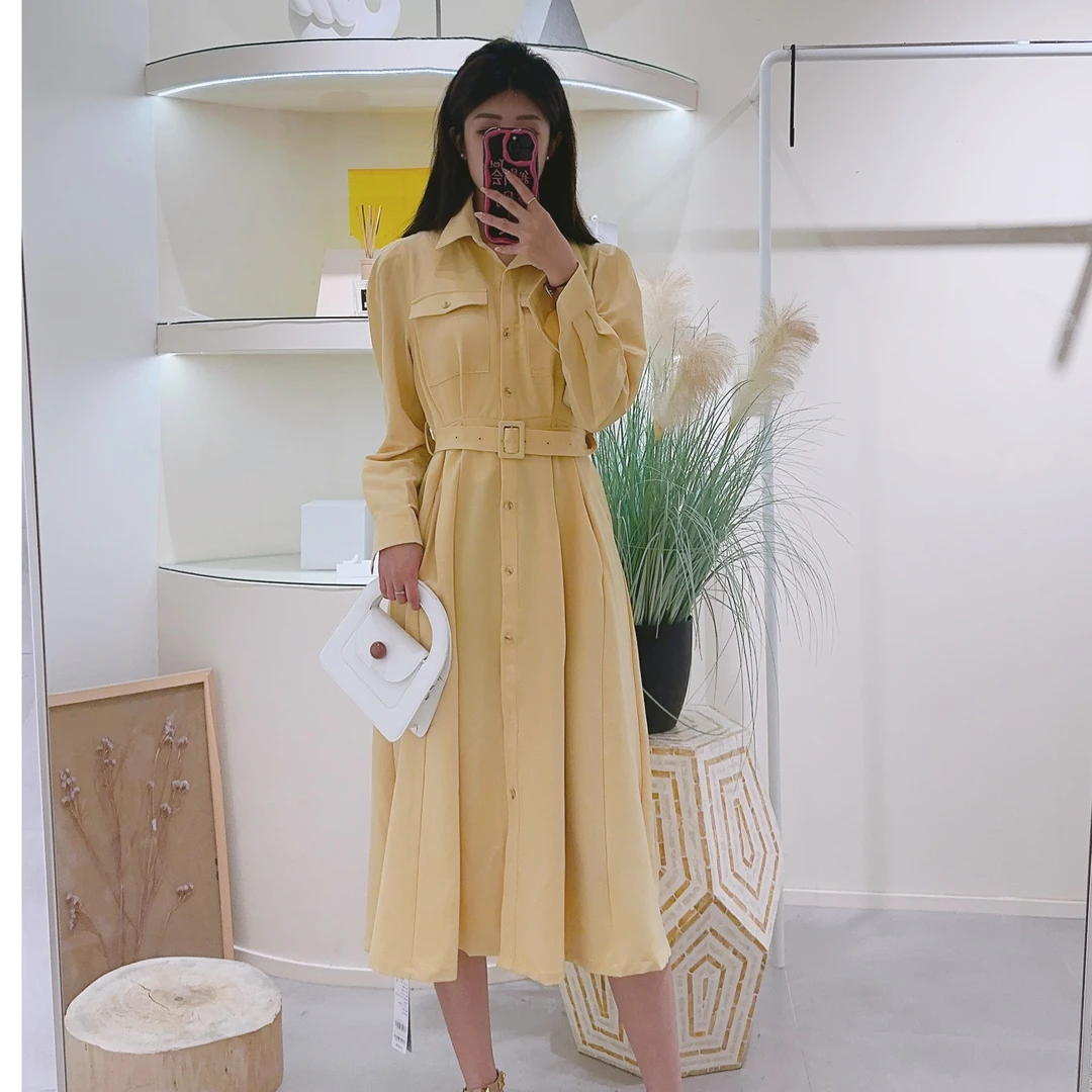 Lagogo/拉谷谷LAGOGO拉谷谷专柜同款遮肉显瘦时尚百搭冬季长裙