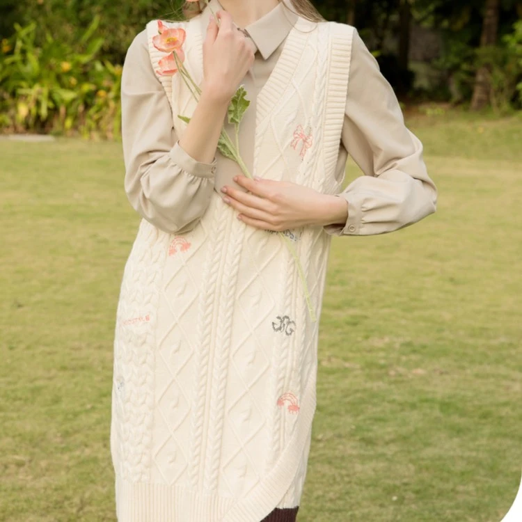 连衣裙针织毛衣复古秋冬长款连衣裙针织毛衣复古秋冬长款宽松气质