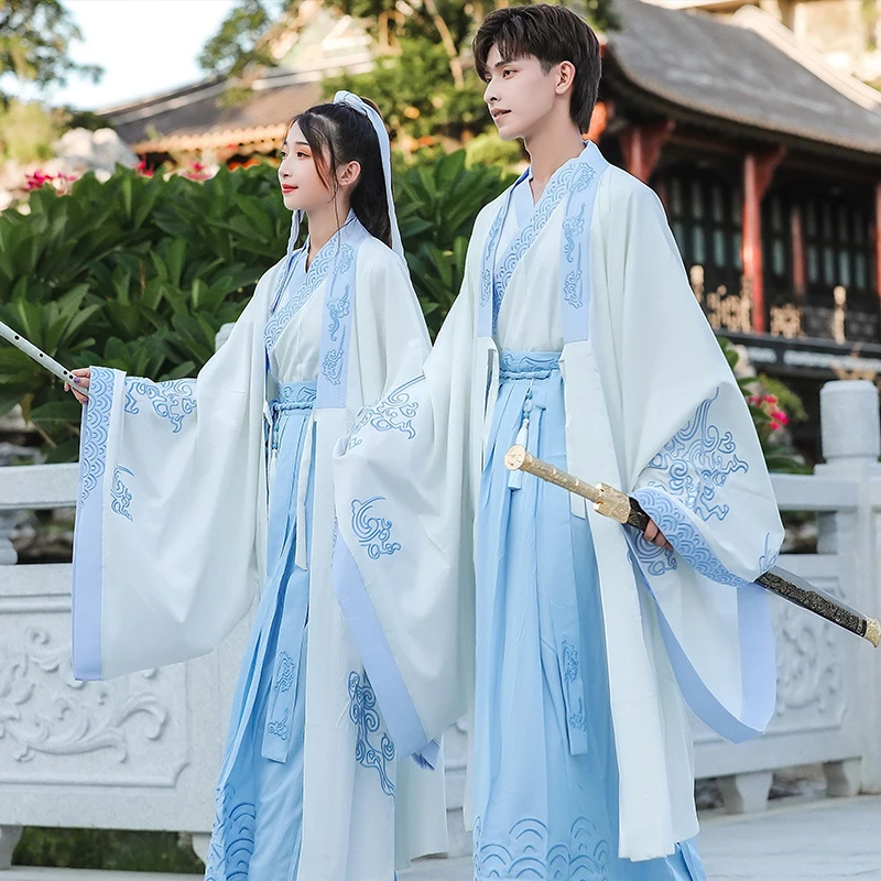 2023汉服男中国风仙气古风原创古装公子书生套装男士夏季全套