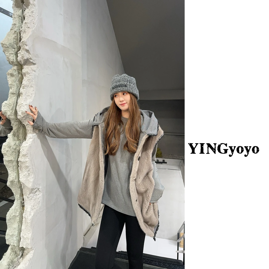 【YINGYOYO】影哥「摩德纳」经典百搭水貂天鹅绒整貂YG24022M