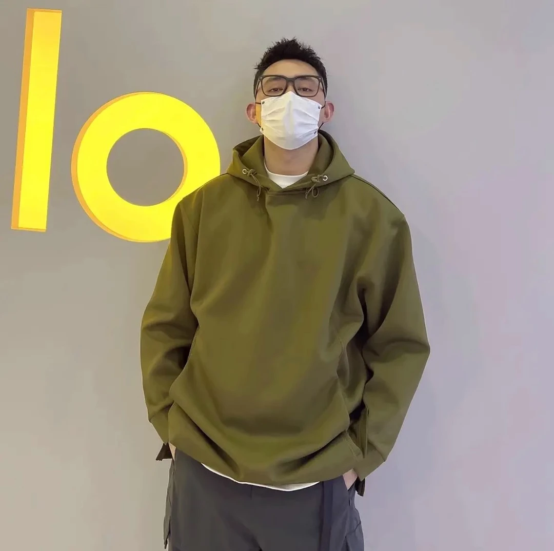 仓石一树潮牌日系连帽卫衣男士2023秋冬款百搭慵懒宽松休闲上衣潮