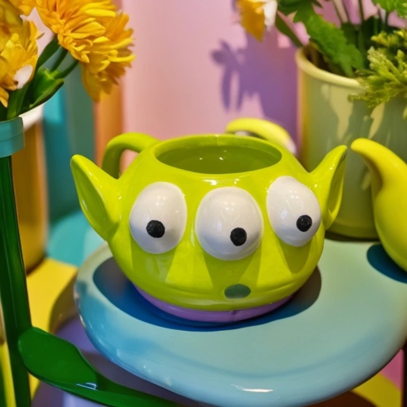 瑕疵冰裂纹三眼仔纯手工可爱陶瓷个性立体造型创意情侣手绘