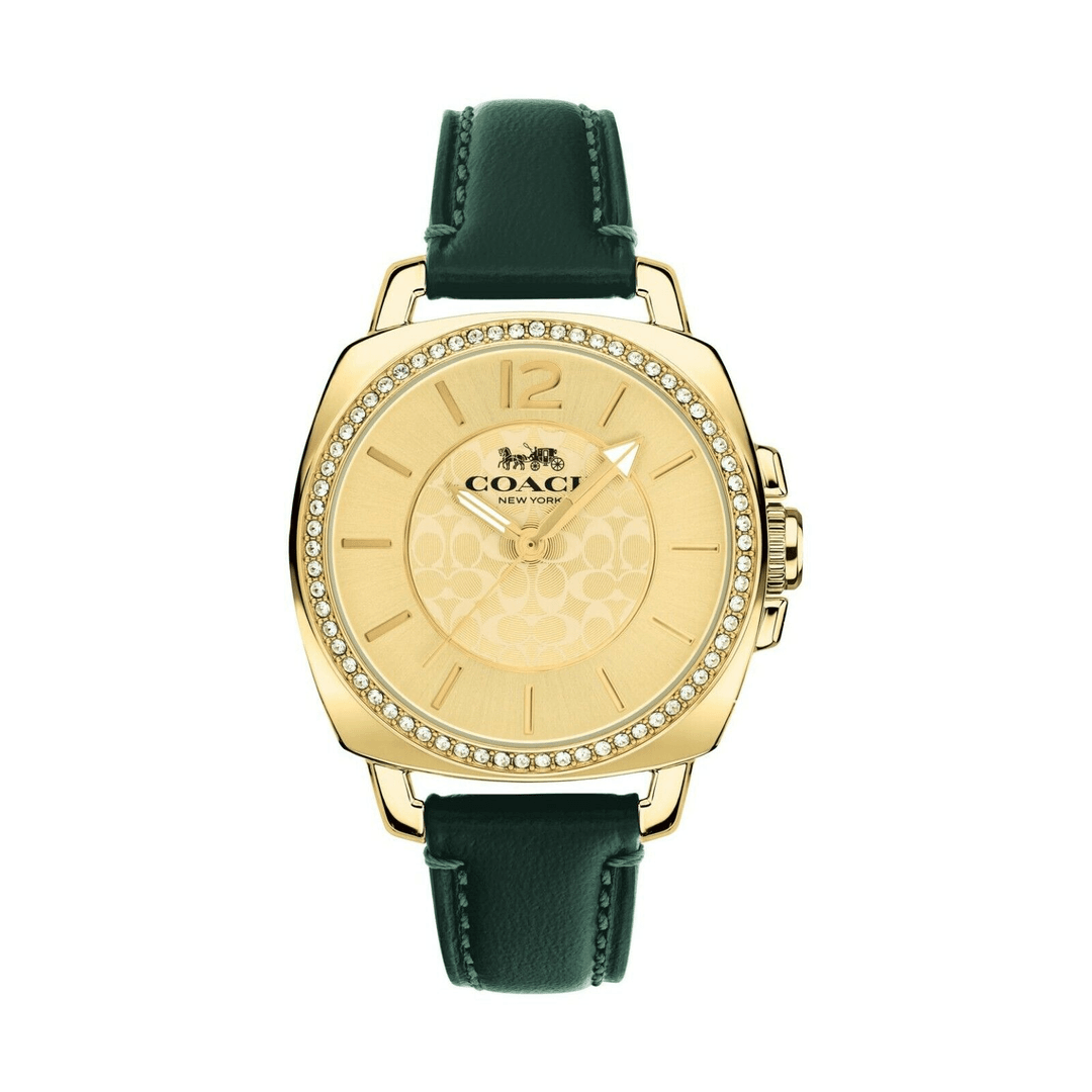 COACH/蔻驰经典石英绿皮时尚百搭女士手表36mm #14503982