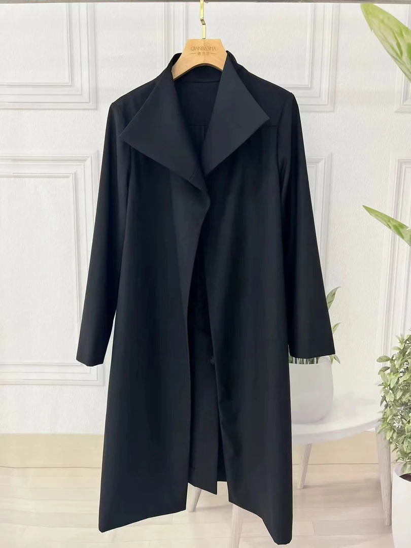 【一线女装】2025秋季新款气质时尚高端风衣外套 1287