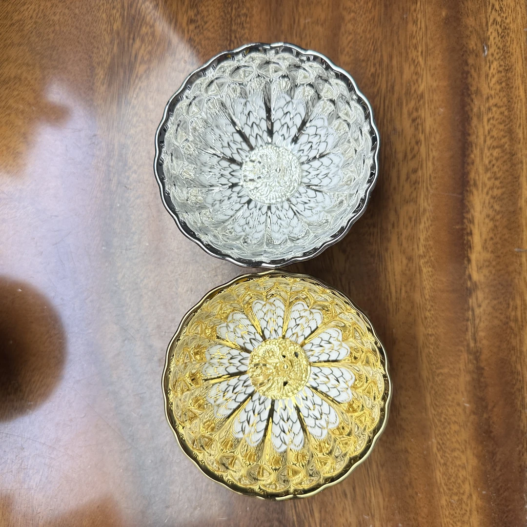 金龙银龙陶瓷对杯【无礼盒】142