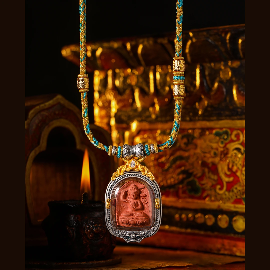 【银壳·文殊擦擦吊坠】原创设计款 手工编织挂绳 时尚百搭款 手工艺