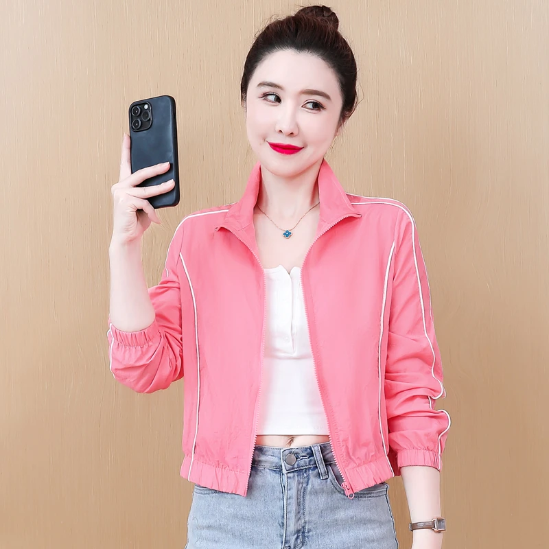 防晒衣2025夏季新款短款长袖时尚简约小个子休闲百搭短外套女