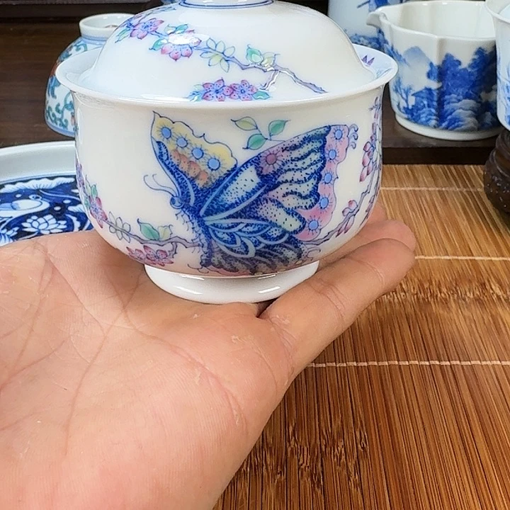 瓷片安***乐现代景德镇陶瓷手绘茶具