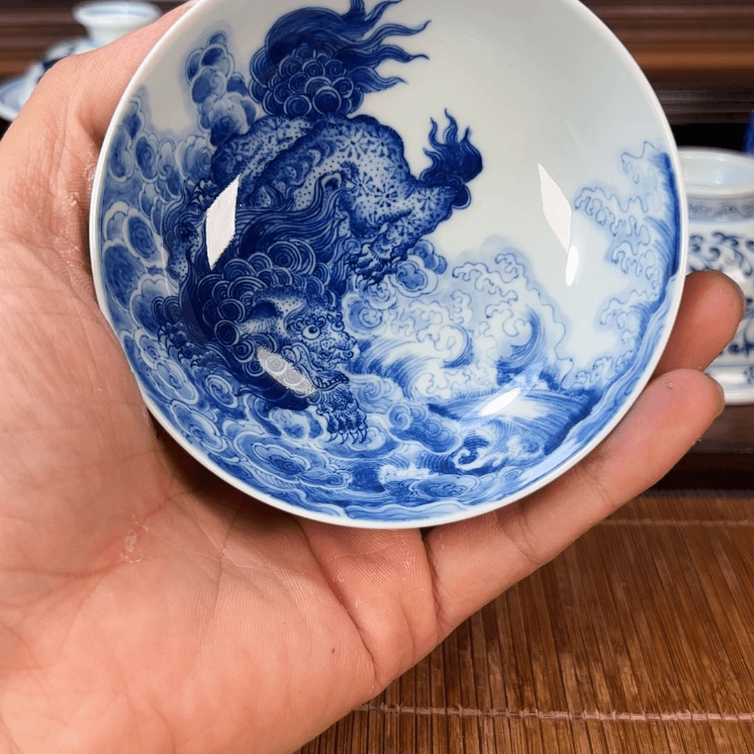 杯现代景德镇陶瓷手绘茶具