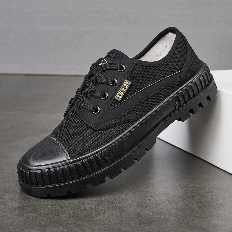 3522劳保鞋防臭徒步户外徒步轻便帆布军训男解放鞋耐磨防滑登山鞋