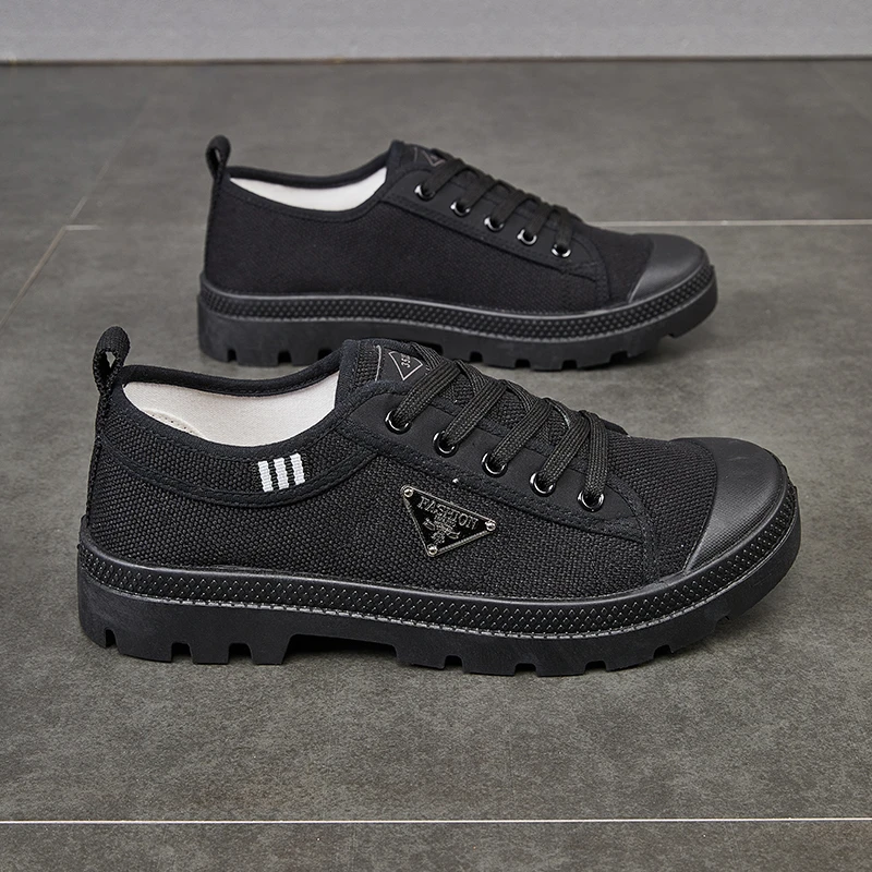 3522劳保鞋工地男透气防滑轻便工作徒步解放鞋低帮耐磨户外登山鞋