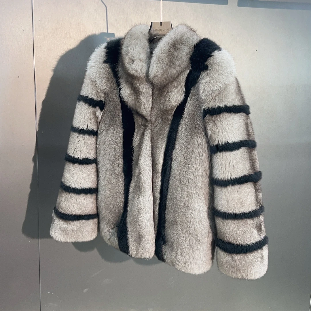 妍小爷原创高货稀有小奶狐外套加厚海宁2024新款狐狸毛整皮大衣