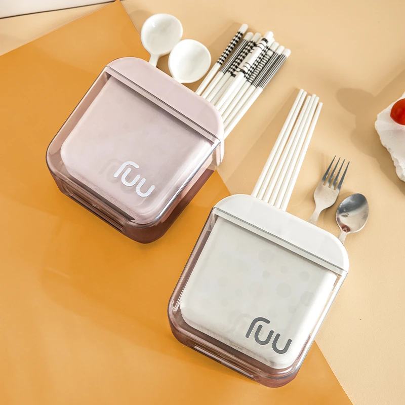 免打孔筷子笼筷子收纳置物架壁挂式筷子筒台面筷篓筷笼筷子沥水架