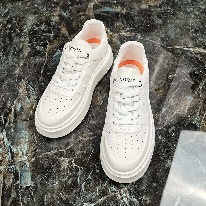 2024新款男士厚底休闲板鞋时尚运动百搭透气潮鞋低帮春秋运动鞋男