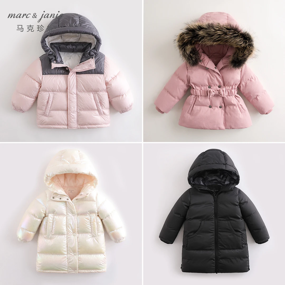【孤品闪购】马克珍妮儿童童加厚保暖羽绒服213622