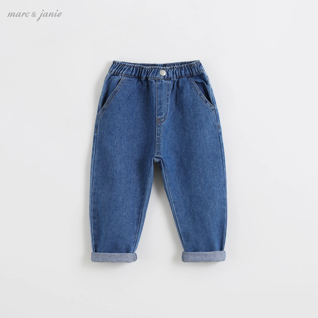 【软牛仔】马克珍妮儿童牛仔裤软牛仔裤长裤 女童裤子秋装241818