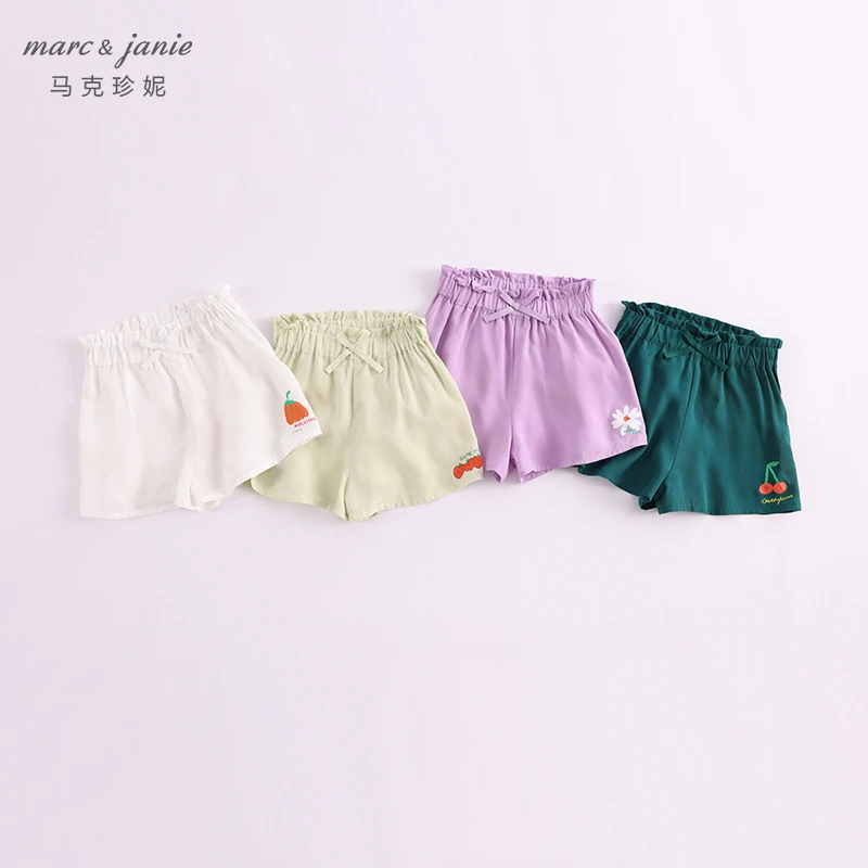 马克珍妮垂感透气薄款防蚊短裤洋气夏装女童儿童230563