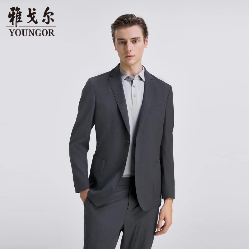 【莱赛尔纤维+高弹力】雅戈尔春夏西服商务休闲经典百搭西装外套男