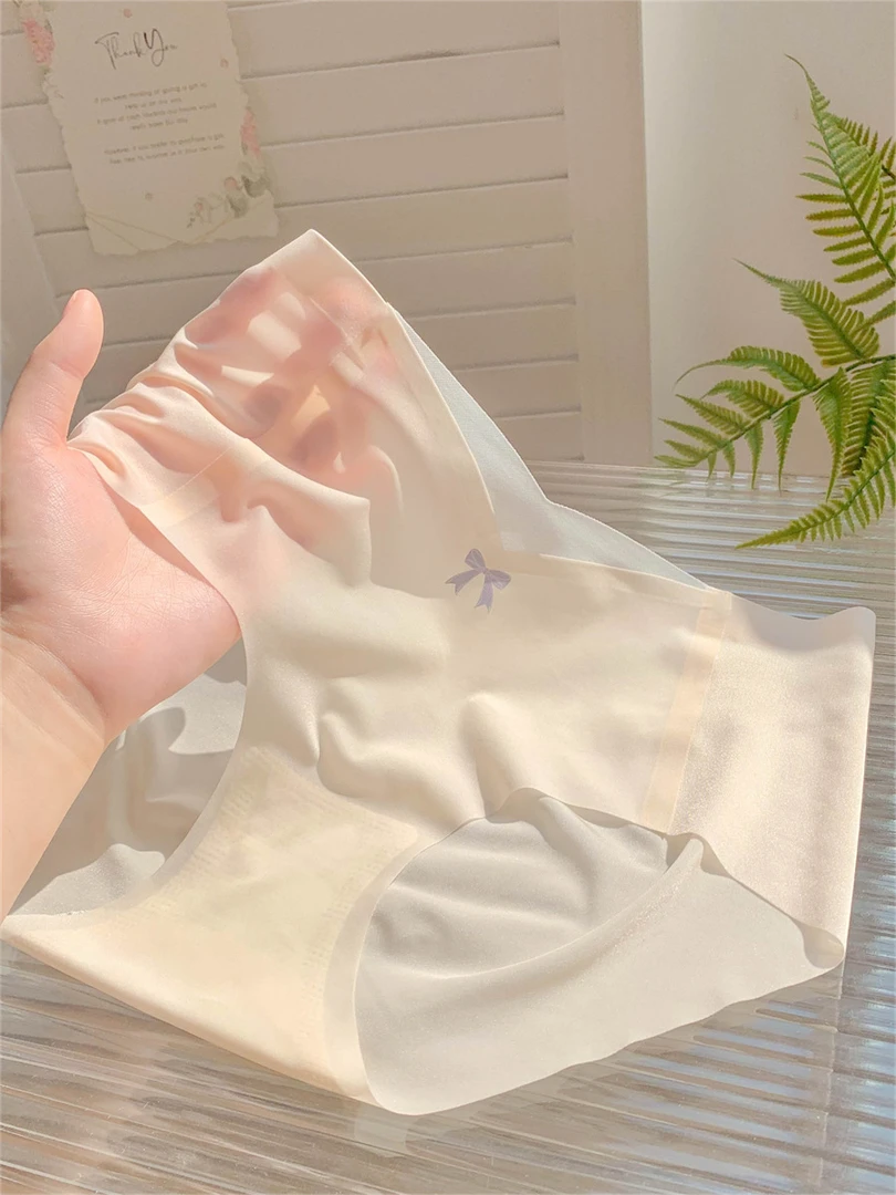 【芭蕉绿了】冰丝旅游便携式内裤女冰丝无痕透气面膜女士内裤少女裤