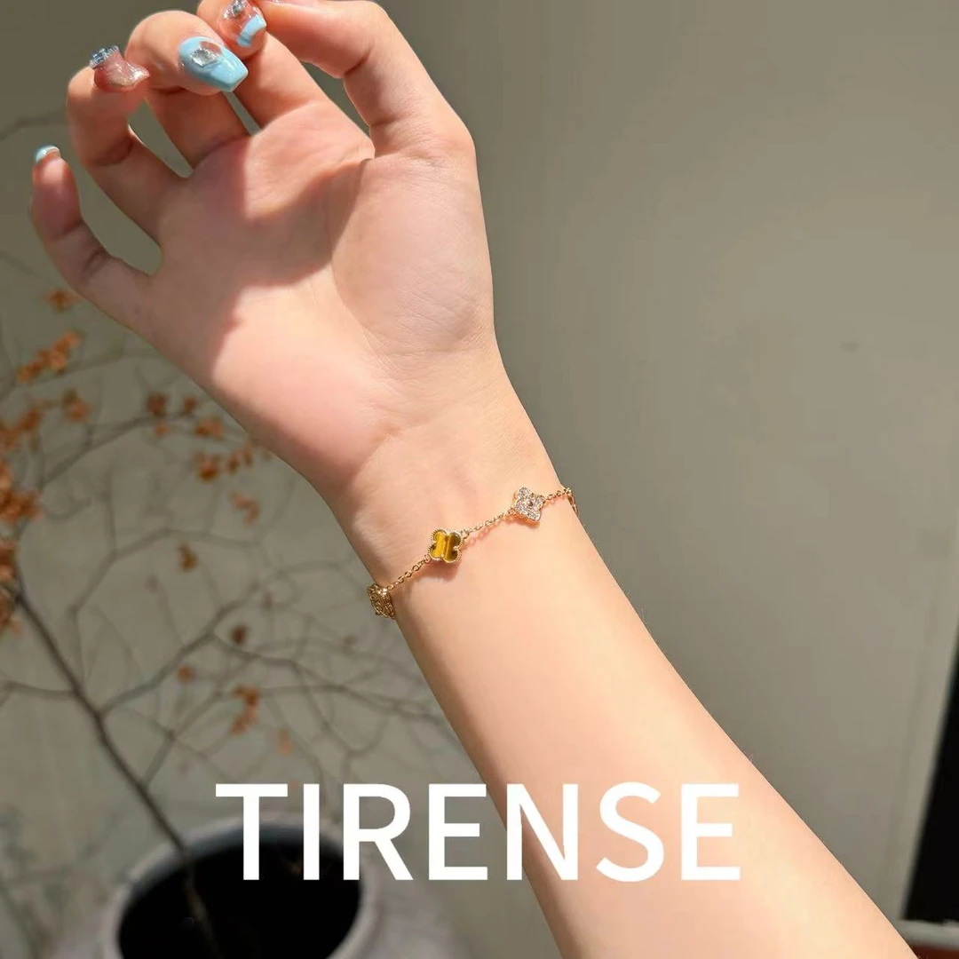 TIRENSE/狄伦斯 铜合金手链 高定迷你猫眼五花系列轻奢手链MR