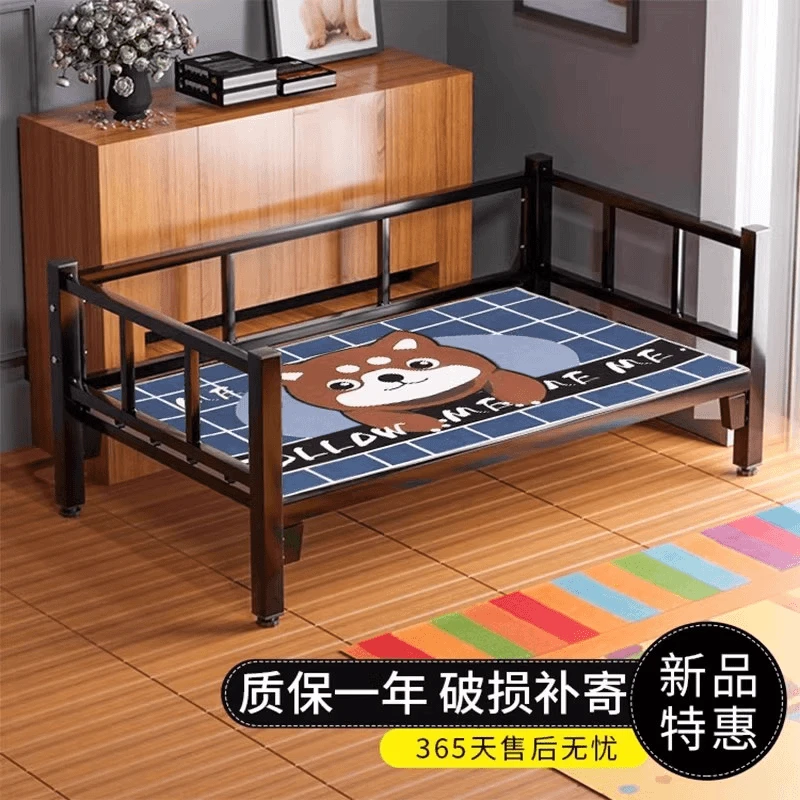 狗狗宠物床防潮透气铁艺床狗窝狗床耐咬夏天可拆洗睡垫中大型犬床