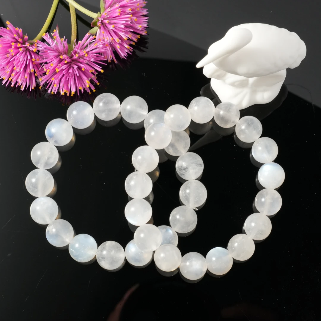 白月光石单圈手串12mm左右（多样性发货 发货发一件） SJ210