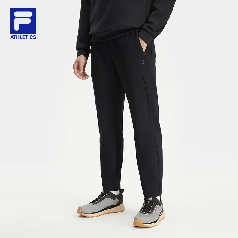 Fila/斐乐针织长裤休闲裤秋冬新款加厚加绒保暖长裤子A11M441603F