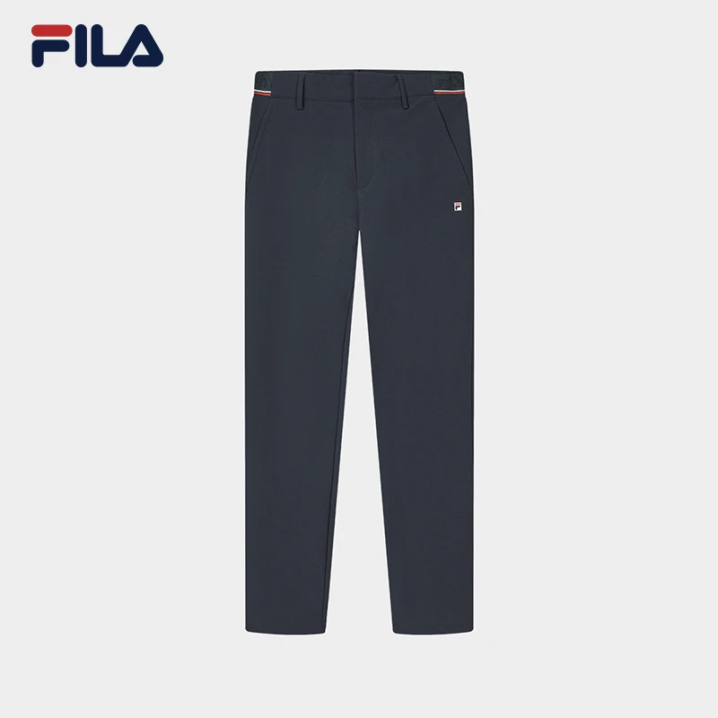 Fila/斐乐男梭织长裤新款弹力商务休闲运动裤舒适透气F11M411801F