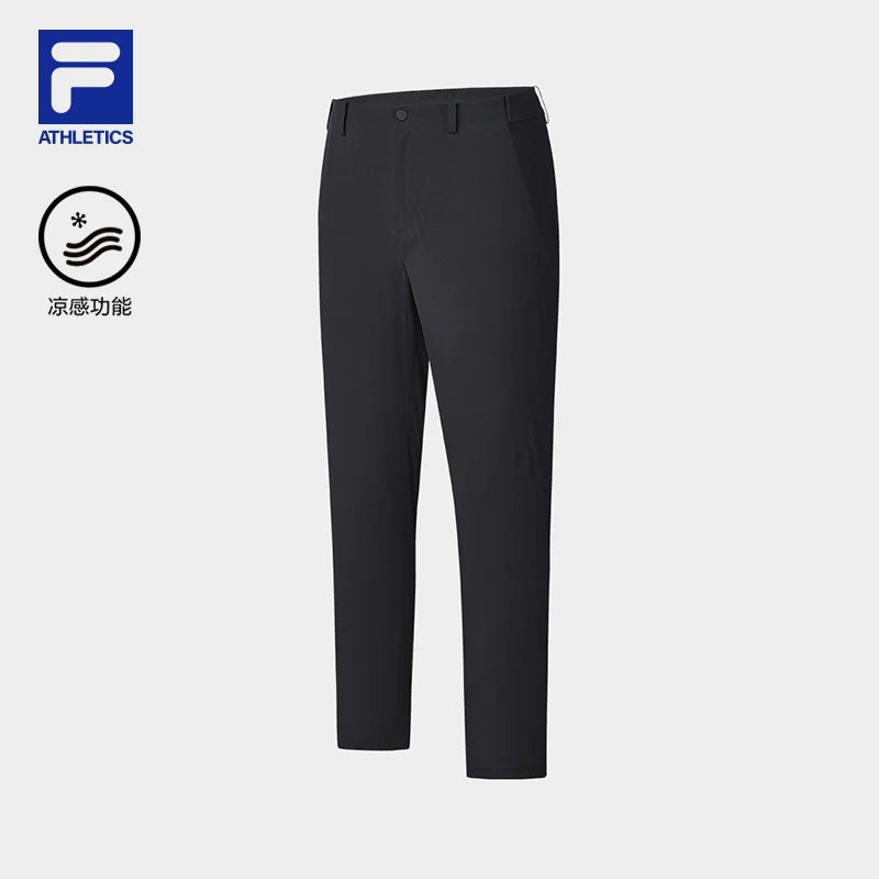 Fila/斐乐男士梭织长裤凉感速干长裤2024新款商务亲肤A11M421810F