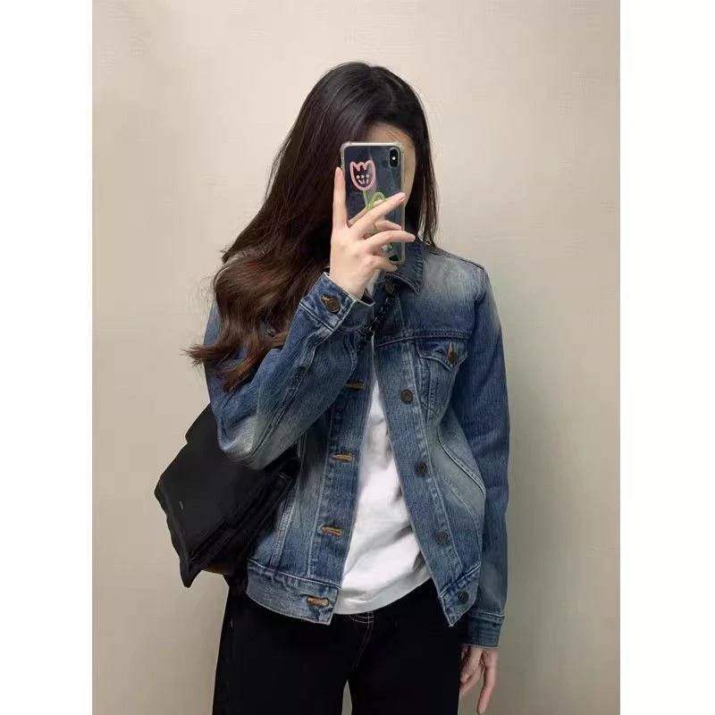 牛仔外套女2025年春秋季新款休闲韩系宽松美式慵懒chic小个子上衣