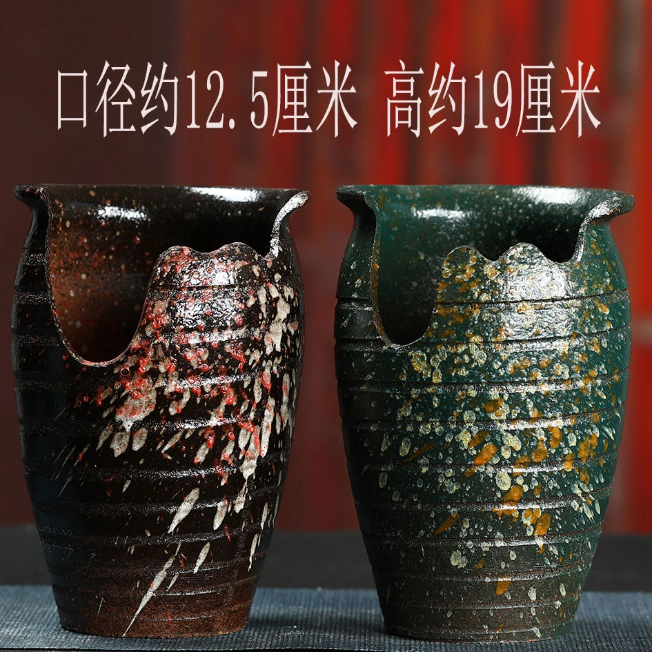 特价有孔多肉花盆粗陶多肉植物法师紫砂兰花陶瓷大号陶罐法师花盆