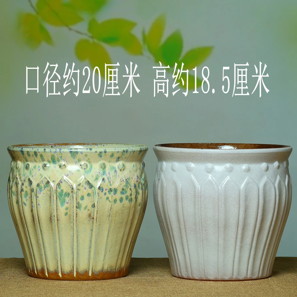 特价有孔多肉花盆粗陶多肉植物法师紫砂兰花陶瓷大号陶罐法师花盆