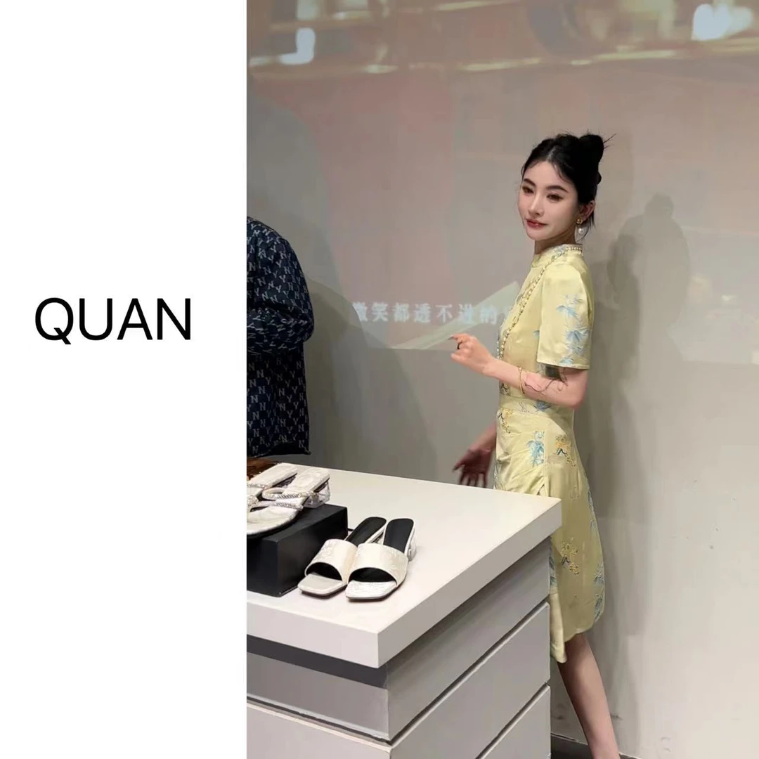 现货 新款【怦然心动】新中式时尚轻奢夏季少女裙子