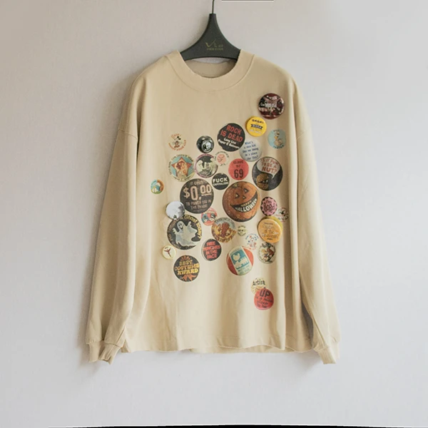Melly的图章们 24AW长袖T恤卫衣打底立体印章