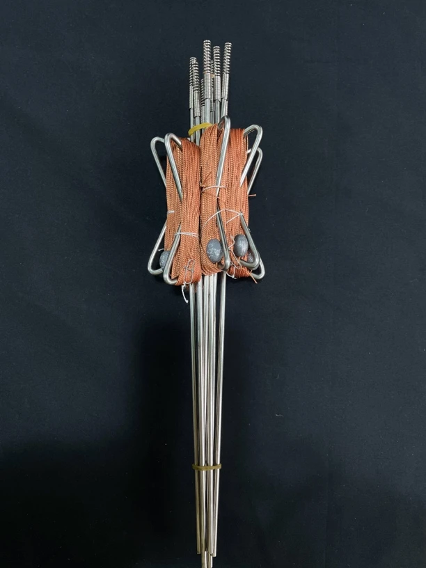 钓鱼神器自动钓鱼线组成品一体不锈钢弹簧手线地插乌鱼钩黑鱼鲶鱼