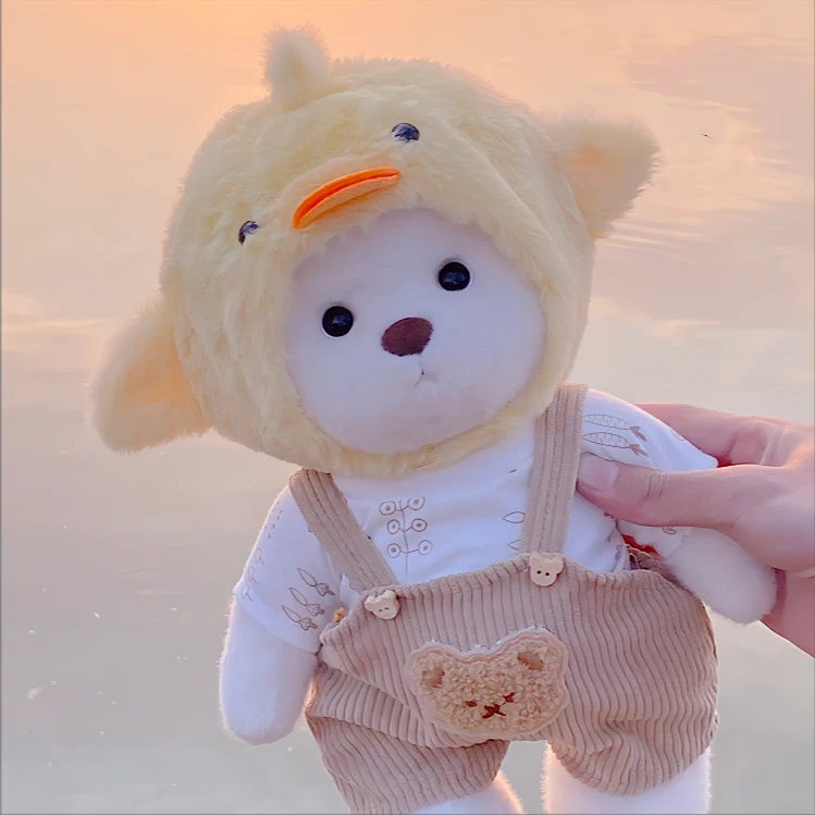 呆萌可爱网红可爱关节熊衣服礼品柔软送女生闺蜜女友生日礼物娃娃