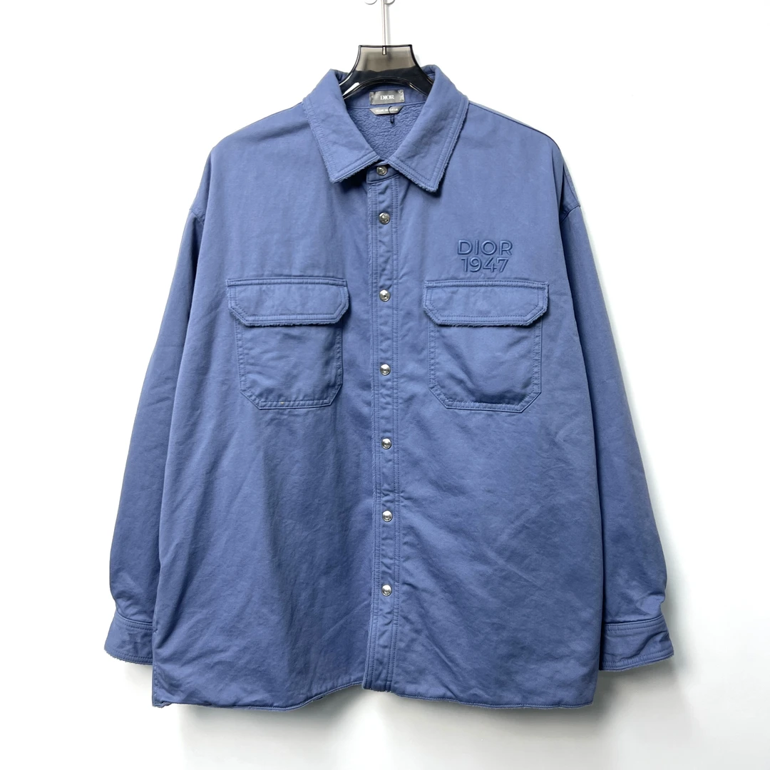 99新 DIOR/迪奥 24ss新款刺绣logo衬衫夹克外套 42码 / 原价19000